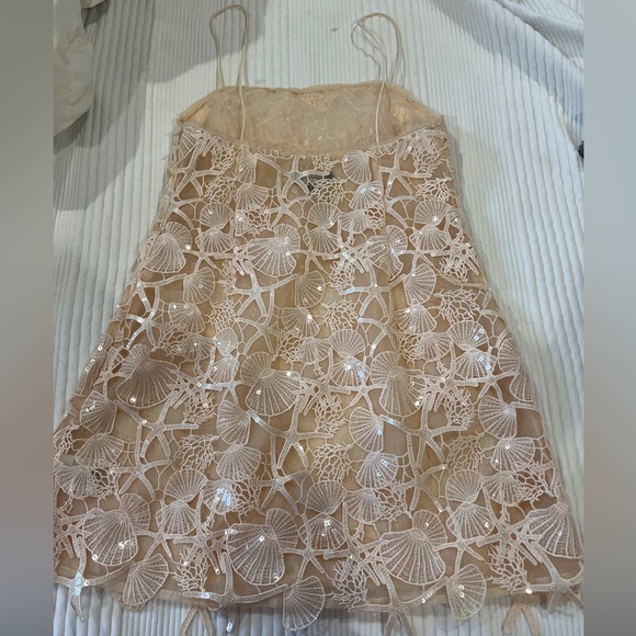 Jaala Sequin Dress Retrofete Size XS. Shell pattern! - Picture 5 of 8